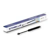 A product shot of a gas strut in its packaging and displayed separately. Produktbild-Vorschau