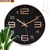 OKWISH Wanduhr Ohne Tickgeräusche 12 Zoll/30cm Modern Produktbild-Vorschau 4