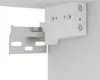 A white bracket assembly attached to a white surface. Podgląd zdjęcia produktu