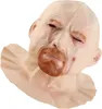 Starý muž Obličej kryt Halloween Latex pokrývka hlavy Náhled obrázku produktu 6