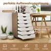 COSTWAY Rollcontainer mit 7 Schubladen, Aktenschrank mit Produktbild-Vorschau 4