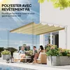 Outsunny Toile de toit pour pergola tonnelle rétractable de Voir les images du produit 4