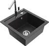 Mexen Vito 1-Becken-Granit-Spüle mit Mischbatterie Flora, Produktbild-Vorschau 1