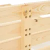 Lit double en bois 160x200 avec 2 tiroirs naturelle pin Voir les images du produit 8