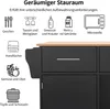 A diagram illustrating the storage capabilities of a kitchen island, with icons and text labels for different items that can be stored. Voir les images du produit