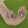 Ethno Ohrringe, Boho Silbercreolen, Creolen - 1,6 Cm/Modell Produktbild-Vorschau 3