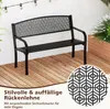 Zahradní lavice COSTWAY, lavice pro 2 osoby, balkonová Náhled obrázku produktu 5