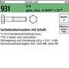 Sechskantschraube DIN 931 m.Schaft M 8 x 95 8.8 gal Zn 8 Produktbild-Vorschau 1