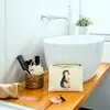 Mr. & Mrs. Panda Mäppchen Pinguin Blumen Größe M - Weiß - Produktbild-Vorschau 4
