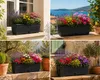 BigDean Blumenkasten 80cm mit abnehmbarem Untersetzer - aus Produktbild-Vorschau 2