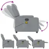 vidaXL Sedia da massaggio in tessuto grigio chiaro Anteprima dell’immagine prodotto 9