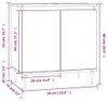 vidaXL Koupelnová skříňka Concrete Grey 58 x 33 x 60 cm Náhled obrázku produktu 9