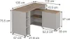 A 3D diagram of an L-shaped desk with dimensions indicated by text labels. Anteprima dell’immagine prodotto
