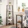 Mondeer Bücherregale Standregal Leiterregal Eckregal mit 4 Produktbild-Vorschau 2