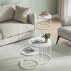 FORTENA Couchtisch Set 2tlg Rund, Marmor Look, mit weißem Produktbild-Vorschau 11