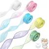 Organzová stuha, 6 kusů, šířka 4 cm, délka 9 m, Náhled obrázku produktu 1