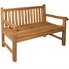 Teako Design Gartenbank Piceno Teakholz Massiv Wetterfest Produktbild-Vorschau 1