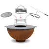 MOODZ DOME Feuerschale 60 cm aus 3 mm Cortenstahl Produktbild-Vorschau 4