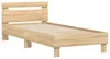 vidaXL bedframes met LED-verlichting, Sonoma-eikenfineer, Productafbeelding-voorbeeld 4