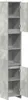 A tall, narrow cabinet with multiple shelves and two doors, one of which is open. Anteprima dell’immagine prodotto