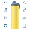 Termoska Wessper B3 THERMOSTEEL 0,7 l, žlutá, se 3 uzávěry Náhled obrázku produktu 2