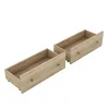 Two open wooden drawers on a white background. Produktbild-Vorschau