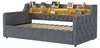 Schlafsofa 90x190 cm mit Ausziehbett, Samtbezug, Produktbild-Vorschau 11