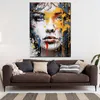 Pop Art abstrakt Splash Girl Leinwandbild Wandbild Deko Produktbild-Vorschau 2