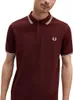Fred Perry Polo Bordeaux einfarbig Produktbild-Vorschau 3
