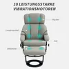 HOMCOM Relaxsessel mit Fußhocker, Massagesessel mit Produktbild-Vorschau 4