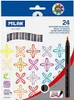 Milan Multicolour Marker Pen Set 24 St Produktbild-Vorschau 1