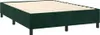 vidaXL Boxspringbedframe, donkergroen, 140x190 cm, fluweel Productafbeelding-voorbeeld 3
