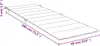 A diagram showing the dimensions of a sun lounger cushion. Podgląd zdjęcia produktu
