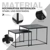 KAHOO 2tlg. Couchtisch Kaffeetisch mit Marmormuster, Produktbild-Vorschau 4