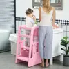 HOMCOM Lernturm Kinder-Tritthocker, Montessori Lernturm mit Produktbild-Vorschau 2