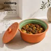 Tontopf mit Deckel 24cm – Kochtopf aus Ton Schmortopf, Produktbild-Vorschau 3