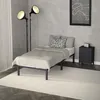 A bedroom scene with a bed, nightstand, and lamps. Náhled obrázku produktu