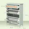 HOMCOM Armoire à chaussures avec 2 abattants Benne à Voir les images du produit 10