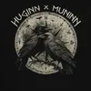 Huginn Muninn Wikinger Raben Odin Vegvisir Runen Gothic Produktbild-Vorschau 6