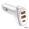 Nabíječka do auta 2x USB-A +USB-C 38W FAST QC ELEGANTNÍ Náhled obrázku produktu 4