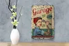 Blechschild Retro 12x18cm Pinup welcome Garage service 24/7 Produktbild-Vorschau 4