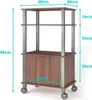 A diagram showing the dimensions of a kitchen cart. Podgląd zdjęcia produktu