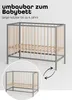 Beistellbett 60x120 cm mit Umbauseite - grau/natur - Dreamy Produktbild-Vorschau 8