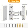 Schiebetürschloss Hardware, 90 Grad Schlösser für Produktbild-Vorschau 6