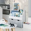 Kinderbücherregal mit rollen grau h70cm  - Atmosphera Produktbild-Vorschau 6