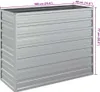 vidaXL Garten-Hochbeet 100x40x77 cm Verzinkter Stahl Silber Produktbild-Vorschau 7