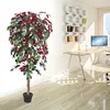 Rouge Ficus Benjamina Plante Arbre Artificielle Artificiel Voir les images du produit 3