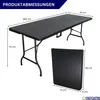 Buffettisch klappbar | HxBxT 74x180x74cm | mit Tragegriff | Produktbild-Vorschau 2