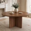 AIORBER Runder Esstisch 120 cm Holzoptik Holztisch Küche Produktbild-Vorschau 3