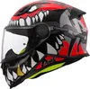 LS2 FF812 KID PUNK Integralhelm L in grau/rot Produktbild-Vorschau 1